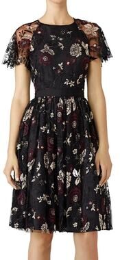 Slate & Willow Black Lace Open Back Dress 12